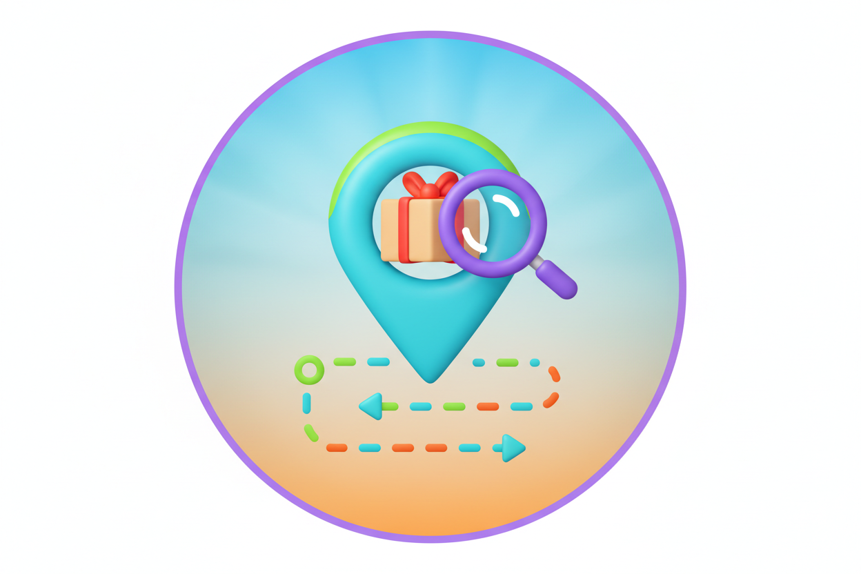 deve essere un'icona circolare, da mettere prima del titolo, qualcosa di rappresentativo per il tracking